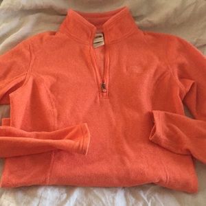The northface glacier 1/4 zip fleece